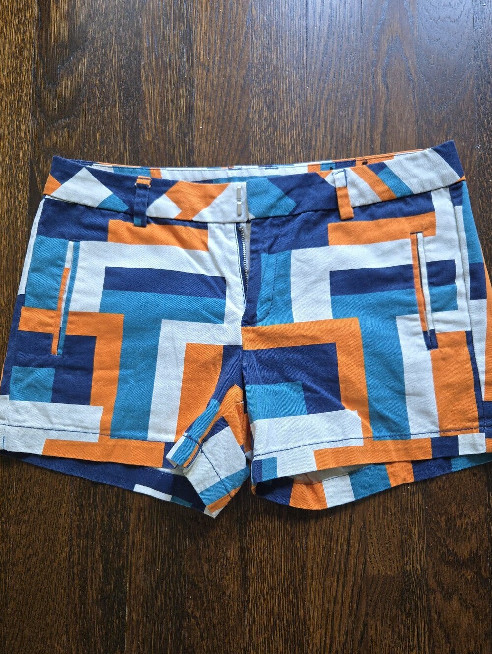 Mod Abstract Geometric Shorts Cotton Size 6